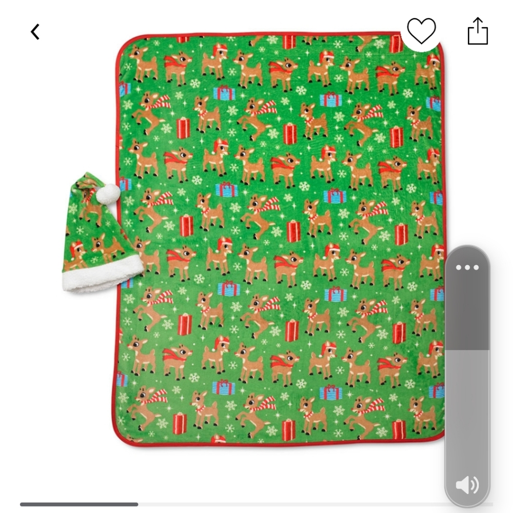 3 for $30. Rudolph hat and blanket holiday gift set